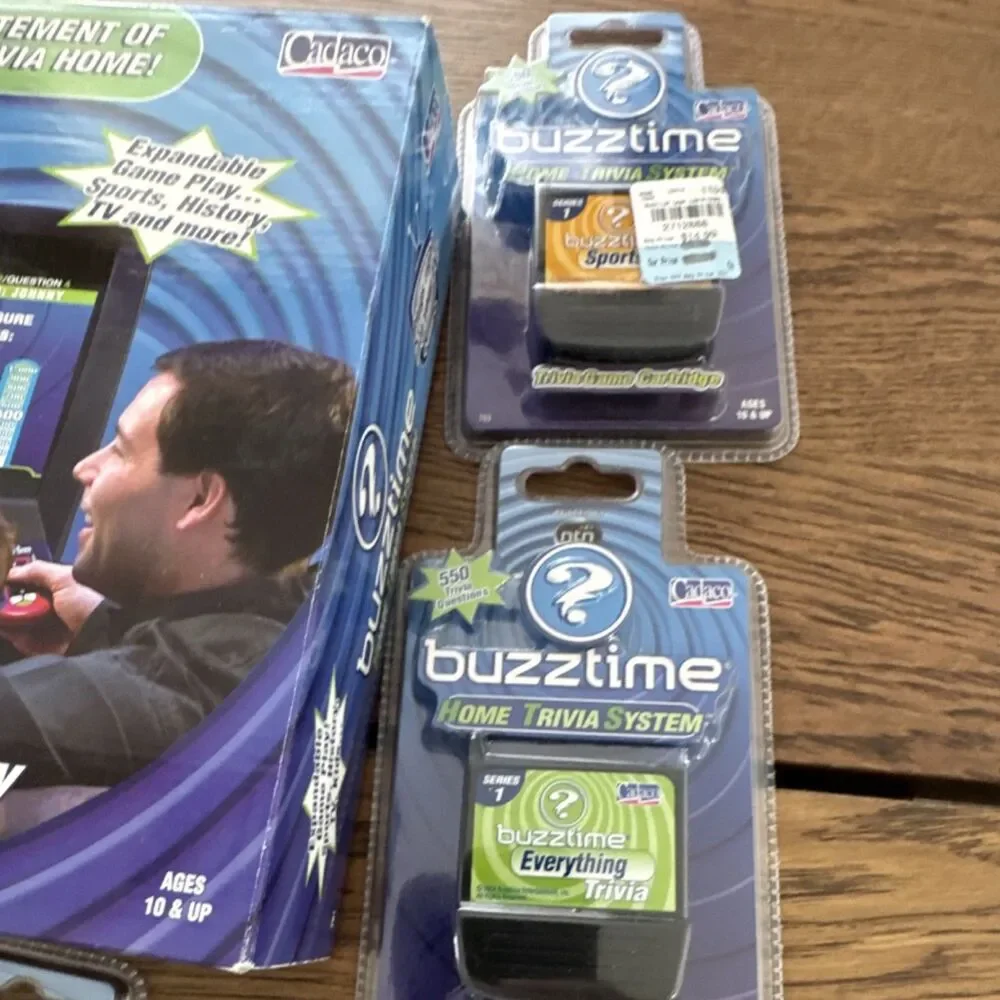 Cadaco Buzztime Home Trivia System with Expansion Packs